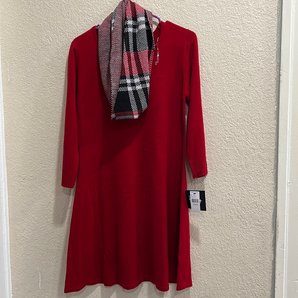 Red Dress (includes scarf)